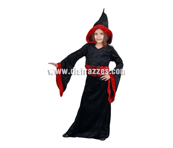 Disfraz de Sacerdotisa Maligna para niñas de 7 a 9 años para Halloween.