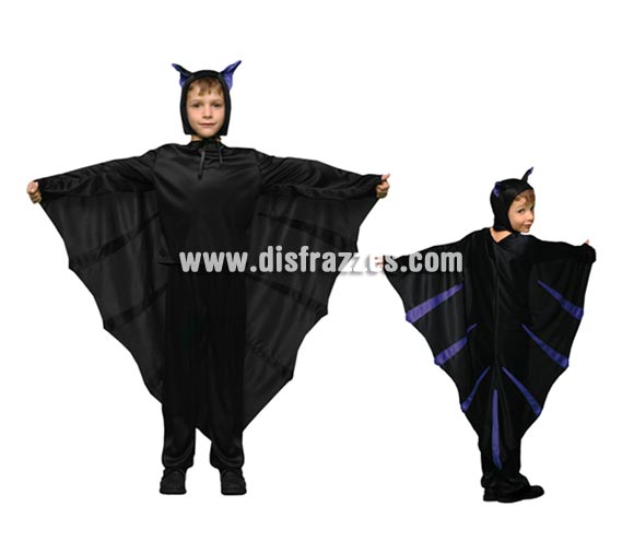 Disfraz de Murciélago para niños de 7 a 9 años para Halloween.