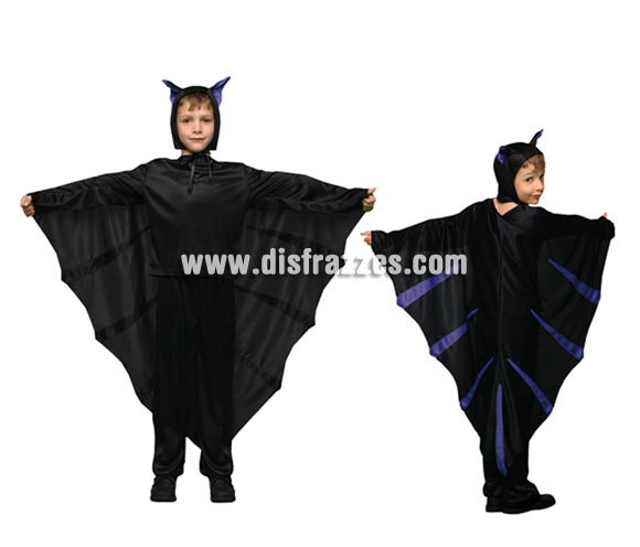 Disfraz de Murciélago para niños de 5 a 6 años para Halloween.