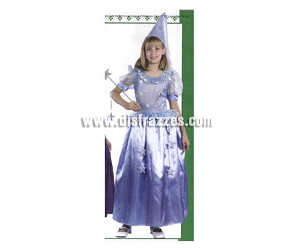 Disfraz de Hada para niñas de 7-9 años. Incluye vestido y gorro. Varita NO incluida, podrás encontrar varitas en la sección de Complementos.