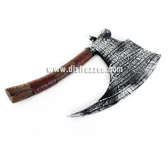 Hacha Arcaica de 48 cm. Prefecta para Halloween y como complemento de tu disfraz de Vikingo o Bárbaro.