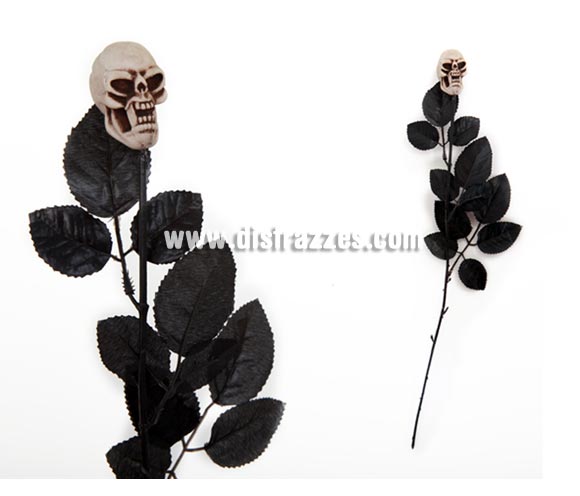 Flor de Calavera para decoración de Halloween o para llevar como complemento. Precio por unidad, se venden por separado.
