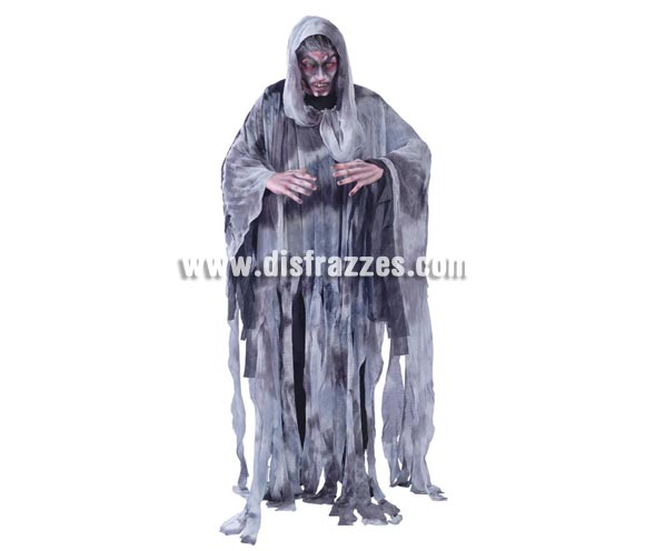 Disfraz de Espíritu del Viento para hombre. Talla Standar = 52/54. Incluye túnica con capucha.