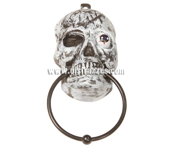 Picaporte Calavera de 29cm. para decoración de Halloween.