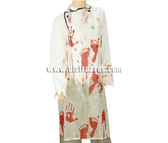 Delantal con manchas de sangre para Halloween.