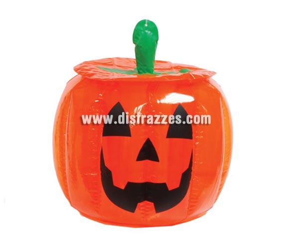 Nevera Calabaza hinchable de 30x40 cm para Halloween. Perfecta para usarla como cubitera o para poner la bebida fría en la noche de Halloween.
