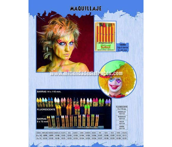 Barra maquillaje Lila 14x110 mm.