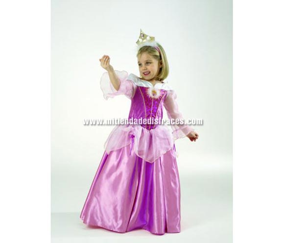 Disfraz de la Bella Durmiente. Talla de 3 a 4 años. Incluye vestido. Disfraz con licencia Disney. Ideal para regalar o para pedírselo a los Reyes Magos.
