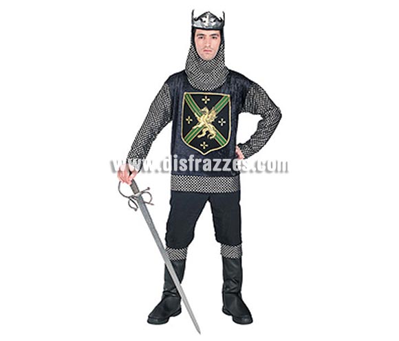 Disfraz de Rey Guerrero adulto Medieval. Talla Universal de hombre. Incluye traje completo, corona y cubrebotas altas. Espada NO incluida. Éste disfraz de Medieval es ideal para celebrar las Fiestas o Ferias Medievales cada vez más arraigadas en nuestro País que se celebran tanto en pueblos en la calle como en Pub's, Discotecas, Casas particulares,  Restaurantes o Colegios y poniéndote un traje Medieval ayudarás a crear ese ambiente de la Época Medieval o la Edad Media tan atractivo como aventurero y que a todos nos fascina.
¡¡Cómpranos tu disfraz para Medievales, será divertido!!
