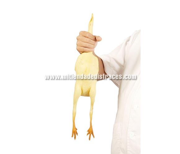 Pollo de Látex de 48 cms. Ideal como complemento de tu disfraz de Cocinero o Cocinera para Carnaval para ir de Fiesta a Pub's, Discotecas, Casas particulares, Restaurantes o Colegios y ayudar a crear un ambiente Carnavalesco y Festivo propio de la Fiesta de Carnavales.