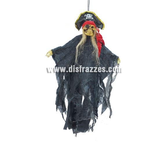 Colgante decorativo Calavera Pirata de 56 cm. para Halloween. Artículo muy apropiado para decoración de Halloween en Discotecas, Pub's, Restaurantes, Colegios y Casas particulares y así crear un ambiente terrorífico y tenebroso típico de la Fiesta de Halloween cada vez más seguida por todos.
¡¡Cómpranos la decoración para Halloween, será divertido!!