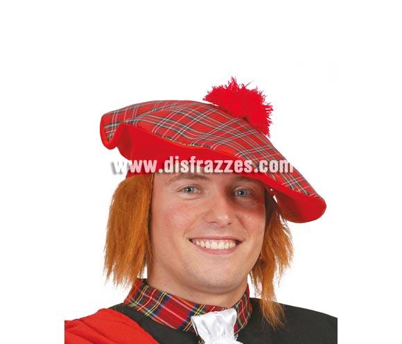 Sombrero Escocés con pelo barato para Carnavales. Perfecto para Despedidas de Soltero.