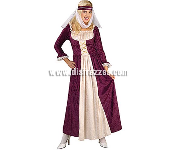 Disfraz de Doncella Medieval adulta. Talla Universal de mujer. Incluye vestido y tocado con velo. Éste disfraz de Doncella o Dama Medieval es ideal para celebrar las Fiestas o Ferias Medievales cada vez más arraigadas en nuestro País que se celebran tanto en Pueblos en la calle como en Pub's, Discotecas, Casas particulares,  Restaurantes o Colegios y disfrzándote con un traje Medieval ayudarás a crear ese ambiente de la Época Medieval o la Edad Media tan atractivo como aventurero y que a todos nos fascina.
¡¡Cómpranos tu disfraz para Medievales, será divertido!!
