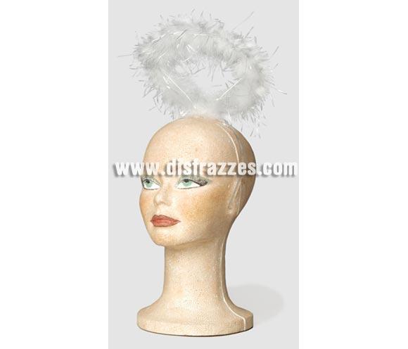 Diadema corona de Angel marabú. El complemento ideal para tu disfraz de Ángel, o para hacerle una foto a los peques en Navidad, incluso para Despedidas de Soltera.