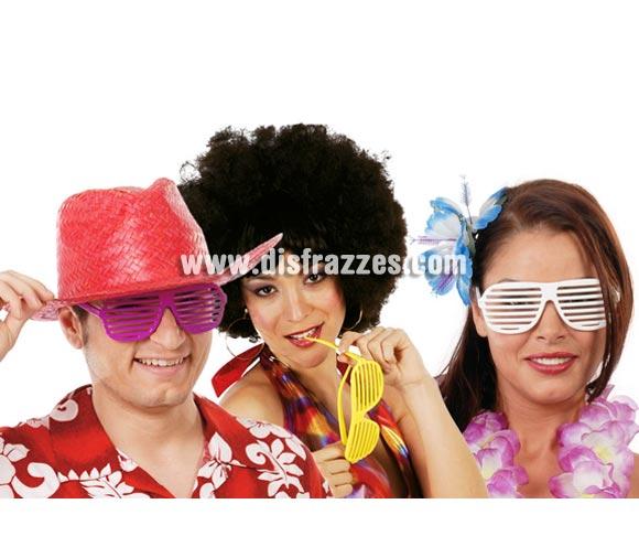 Gafas Hawai de colores surtidos para tus Fiestas de Verano, Hawaiianas, Despedidas de Soltero y para Carnaval.