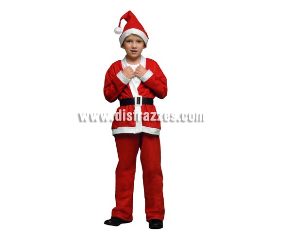 Disfraz de Papa Noel niño barato para Navidad. Talla de 3 a 4 años. Incluye gorro, casaca, cinturón y pantalones. Éste disfraz de Navidad es ideal para la época Navideña en la que los niños hacen teatros de Belenes e interpretan canciones tradicionales en los Colegios y se comienzan a preparar las Fiestas en las que Reina la Paz y la Unidad. Disfrazándote con un disfraz para Navidad, o disfrazando a tus hijos con disfraces de Navidad, ayudas a crear ese ambiente mágico en el que los peques se sienten protagonistas y sienten el auténtico Espíritu Navideño que entre todos debemos crear.
¡¡Compra tu disfraz para Navidad en nuestra tienda de disfraces, será divertido!!
