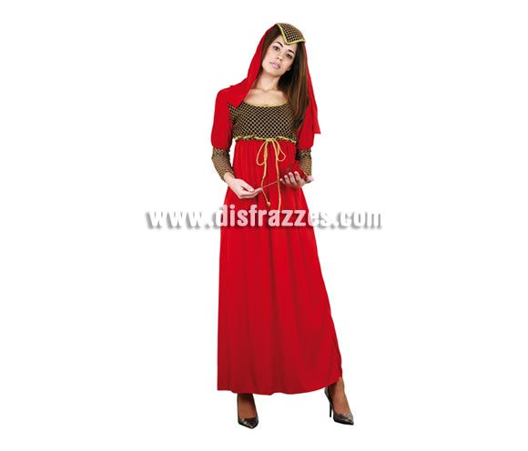Disfraz de Julieta adulta. Talla única 38/42. Incluye vestido y tocado. Éste disfraz de Medieval es ideal para celebrar las Fiestas o Ferias Medievales cada vez más arraigadas en nuestro País que se celebran tanto en Pueblos en la calle, como en Pub's, Discotecas, Casas particulares,  Restaurantes o Colegios y disfrazándote con un traje Medieval ayudarás a crear ese ambiente de la Edad Media, el Renacimiento o la Época Medieval, tan atractivo como aventurero y que a todos nos fascina.
¡¡Compra tu disfraz para Ferias Medievales en nuestra tienda de disfraces, será divertido!!
