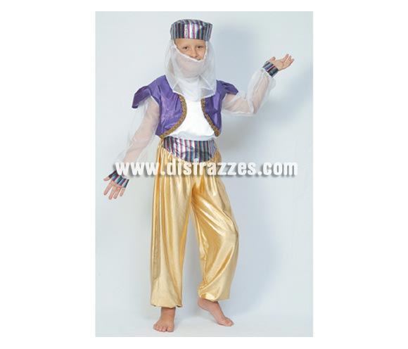 Disfraz de Bailarina Árabe o de Paje Real para Carnaval o para Navidad. Talla de 10 a 12 años. Incluye camisa, pantalón y gorro. Éste disfraz de Navidad es ideal para la época Navideña en la que los niños hacen teatros de Belenes e interpretan canciones tradicionales en los Colegios y se comienzan a preparar las Fiestas en las que Reina la Paz y la Unidad. Disfrazándote con un disfraz para Navidad, o disfrazando a tus hijos con disfraces de Navidad, ayudas a crear ese ambiente mágico en el que los peques se sienten protagonistas y sienten el auténtico Espíritu Navideño que entre todos debemos crear.
¡¡Compra tu disfraz para Navidad en nuestra tienda de disfraces, será divertido!!
