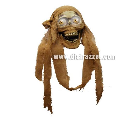Cabeza de Momia con luz y movimiento de 24 cm. para Halloween. Tela de saco NO incluida, incluye sólo la calavera. Artículo muy apropiado para decoración de Halloween en Discotecas, Pub's, Restaurantes, Colegios y Casas particulares y así crear un ambiente terrorífico y tenebroso típico de la Fiesta de Halloween cada vez más seguida por todos.
¡¡Cómpranos la decoración para Halloween, será divertido!!