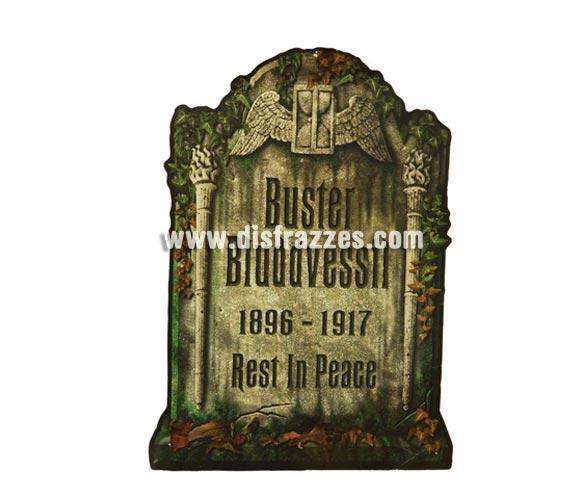 Lápida de cartón de 27,5 x 38 cm. para Halloween. Artículo muy apropiado para decoración de Halloween en Discotecas, Pub's, Restaurantes, Colegios y Casas particulares y así crear un ambiente terrorífico y tenebroso típico de la Fiesta de Halloween cada vez más seguida por todos.
¡¡Cómpranos la decoración para Halloween, será divertido!!