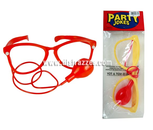 Gafotas Lanza-agua para gastar una broma y como complemento en Carnavales. Dos modelos surtidos, precio por unidad. Ideal como complemento de tu disfraz de Payaso en Carnaval para ir de Fiesta a Pubs, Discotecas, Casas particulares, Restaurantes o Colegios y ayudar a crear un ambiente Carnavalesco y Festivo propio de la Fiesta de Carnavales.
¡¡Compra el complemento para tu disfraz de Carnaval en nuestra tienda de disfraces, será divertido!!
