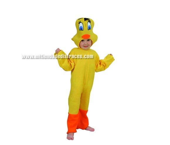 Disfraz de Canario niño talla de 3 a 4 años. ¡¡¡Hay que ver cómo se parece a Piolín!!!