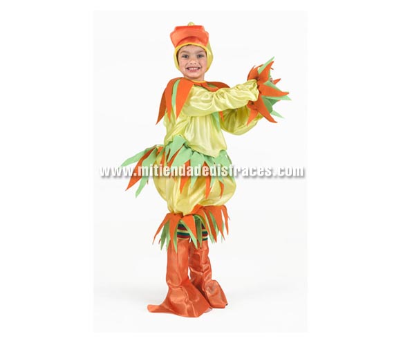 Disfraz de Pato Amarillo infantil. Talla de 10-12 años. Incluye capucha, pantalón con colita y cubrepiernas.