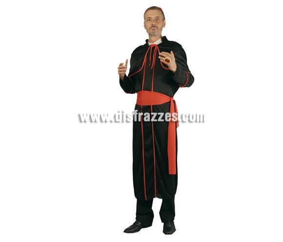Disfraz barato de Cardenal adulto para Carnavales. Talla única 54/56. Incluye traje, birrete y fajín. Disfraz ideal también para despedidas de soltero. Éste disfraz de Carnaval es ideal para divertirse en las Fiestas de Carnavales tan divertidas y estrambóticas como siempre y que cada vez se celebran en más Pueblos, Villas  y Ciudades, tanto en la calle como en Pubs, Discotecas, Casas particulares, Restaurantes o Colegios y disfrazándote con un traje de Carnaval ayudarás a crear ese ambiente Carnavalesco, tan divertido, multicolor y variopinto que a todos nos fascina y nos divierte.
¡¡Compra tu disfraz para Carnaval en nuestra tienda de disfraces, será divertido!!
