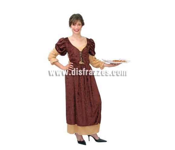 Disfraz de Posadera adulta para Carnavales y Ferias Medievales. Talla única válida hasta la 42/44. Incluye vestido y blusa. Tela de terciopelo. Disfraz de Tabernera o Mesonera Medieval para mujer. 
¡¡Compra tu disfraz para Ferias Medievales en nuestra tienda de disfraces, será divertido!!
