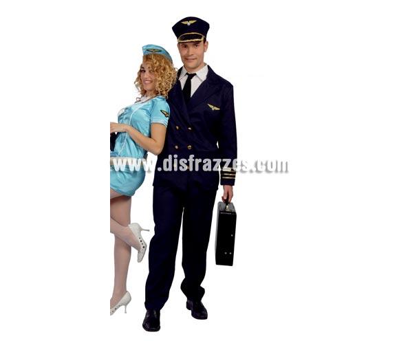 Disfraz de Piloto adulto para Carnavales. Talla única 52/54. Incluye gorra, chaqueta y pantalón. Maletín NO incluido. Éste disfraz de Carnaval es ideal para divertirse en las Fiestas de Carnavales tan divertidas y estrambóticas como siempre y que cada vez se celebran en más Pueblos, Villas  y Ciudades, tanto en la calle como en Pubs, Discotecas, Casas particulares, Restaurantes o Colegios y disfrazándote con un traje de Carnaval ayudarás a crear ese ambiente Carnavalesco, tan divertido, multicolor y variopinto que a todos nos fascina y nos divierte.
¡¡Compra tu disfraz para Carnaval en nuestra tienda de disfraces, será divertido!!
