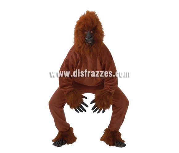 Disfraz de Gorila marrón adulto para Carnavales. Talla única 52/54. Incluye cabeza, casaca, manos, pantalón, pies. Éste disfraz de Carnaval es ideal para divertirse en las Fiestas de Carnavales tan divertidas y estrambóticas como siempre y que cada vez se celebran en más Pueblos, Villas  y Ciudades, tanto en la calle como en Pubs, Discotecas, Casas particulares, Restaurantes o Colegios y disfrazándote con un traje de Carnaval ayudarás a crear ese ambiente Carnavalesco, tan divertido, multicolor y variopinto que a todos nos fascina y nos divierte.
¡¡Compra tu disfraz para Carnaval en nuestra tienda de disfraces, será divertido!!
