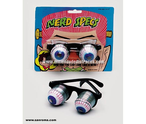 Gafas ojos desorbitados con muelle.