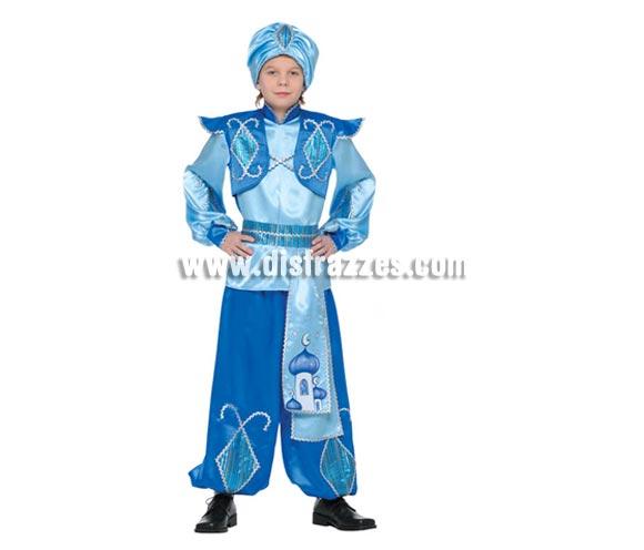Disfraz de Aladino ipara niños. Talla de 4 a 6 años. Incluye turbante, casaca, fajín y pantalón. Disfraz de Árabe infantil ideal para Fiestas y Carnavales.