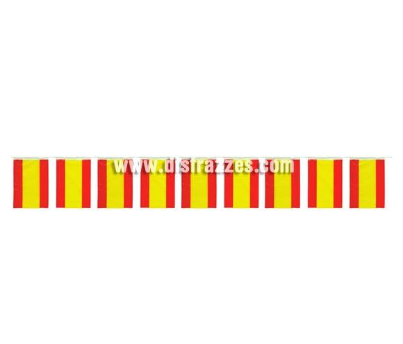 Bandera España de Plástico de 20x30 cm. Bolsa de 50 mts. Ideal para decorar locales, Comparsas y Fiestas de todo tipo.