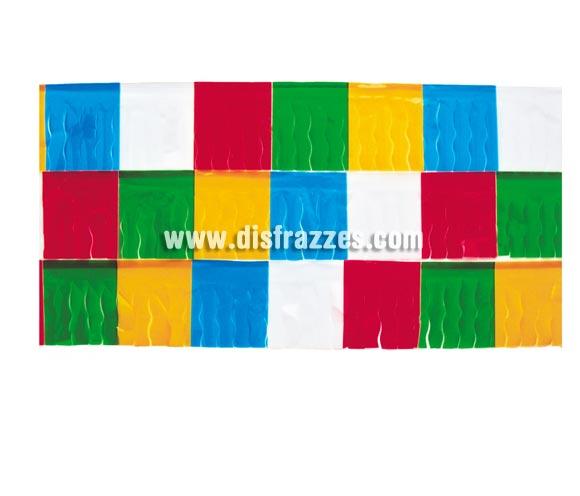 Bolsa de 25 mts. de Fleco de plástico Multicolor. Ideal para decorar locales, Comparsas y todo tipo de Fiestas.