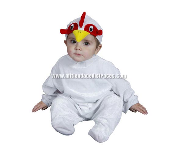 Disfraz de Gallo Bebé talla de 6 a 12 meses.