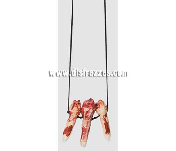 Colgante dedos desgarrados ideal como complemento de tu disfraz de Halloween y como artículo para para decorar Pub's, Discotecas, Casas particulares, Colegios y Restaurantes en Halloween y crear un ambiente terrorífico. Precio barato.
¡¡Compra la decoración y los complementos de tu disfraz para Halloween en nuestra tienda de disfraces, será divertido!!