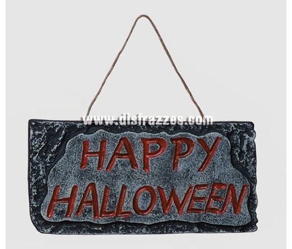 Letrero colgante con texto HAPPY HALLOWEEN. Medidas 30 x 15 cms. Artículo muy apropiado para decoración de Halloween en Discotecas, Pubs, Restaurantes, Colegios y Casas particulares y así crear un ambiente terrorífico y tenebroso típico de la Fiesta de Halloween cada vez más seguida por todos.
¡¡Compra la decoración para Halloween en nuestra tienda de disfraces, será divertido!!
