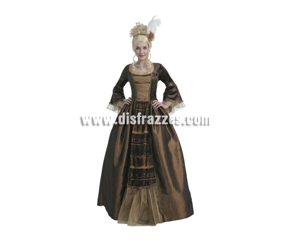 Disfraz de Reina Medieval de Lujo. Talla única 40/44. Incluye vestido y tocado.