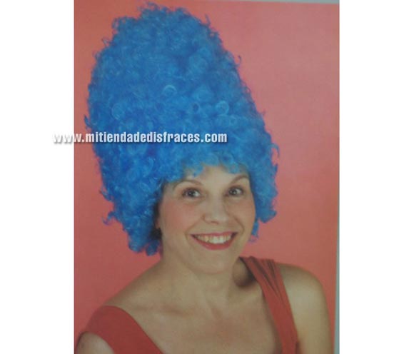 Peluca Marge Simpson. Muy buena calidad. Fabricada en España. Talla universal.
