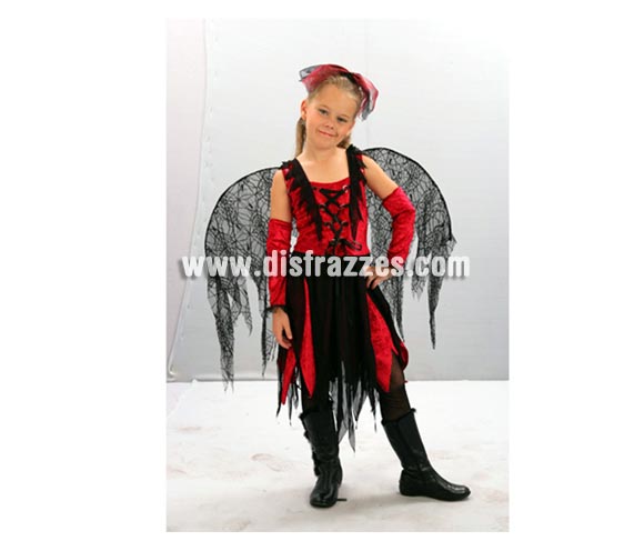 Disfraz de Hada Telarañas barato para Halloween. Talla de 4 a 6 años. Incluye tocado, vestido, alas y manguitos. Éste disfraz de Halloween es ideal para celebrar la Fiesta de la Noche de las Brujas cada vez más arraigada en nuestro País en Pub's, Discotecas, Casas particulares,  Restaurantes o Colegios y ayudar a crear un ambiente terrorífico y tenebroso indispensable para la Noche de Halloween la cual se celebra la víspera de Todos los Santos.
¡¡Compra tu disfraz para Halloween en nuestra tienda de disfraces, será divertido!!