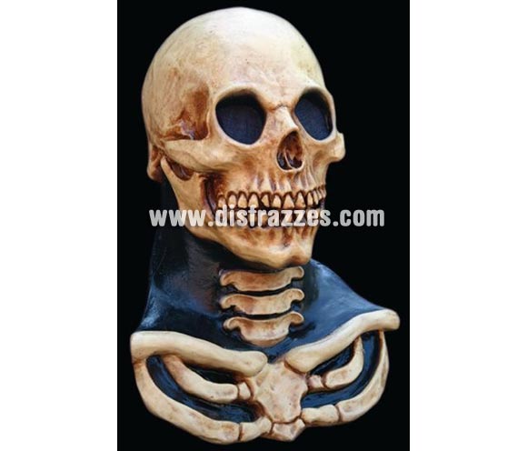 Máscara de Calavera de cuello largo para Halloween. Long Neck Skull Máscara de látex. Alta calidad. Fabricada en látex artesanalmente por una empresa que realiza efectos especiales para Hollywood. Máscara o Careta de Halloween ideal para ir de Fiesta la Noche de las Brujas a Pubs, Discotecas, Casas particulares o Restaurantes y ayudar a crear un ambiente terrorífico y tenebroso en la Fiesta de Halloween. ¡¡Compra tu careta o tu máscara para Halloween en nuestra tienda de disfraces, será divertido!!