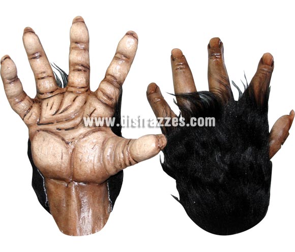 Manos de Chimpancé o Mono marrón de látex para Halloween. Alta calidad. Fabricada en látex artesanalmente por una empresa que hacen efectos especiales para Hollywood. Ideal como complemento de tu disfraz de Halloween para ir de Fiesta a Pubs, Discotecas, Casas particulares o Restaurantes y ayudar a crear un ambiente terrorífico y tenebroso en la Fiesta de Halloween.
¡¡Compra los complementos de tu disfraz para Halloween en nuestra tienda de disfraces, será divertido!!

