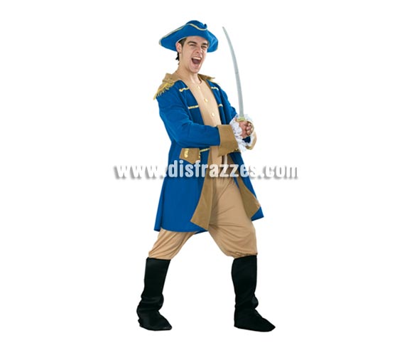 Disfraz de George Washington adulto. Talla única 52/54. Incluye sombrero, pecherín, chaqueta, pantalones con botas de tela. Con una peluca blanca, puede servir como disfraz de Época.