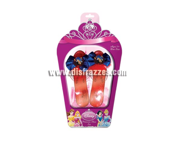 Zapatos de la Bella Durmiente con licencia Disney. Tamaño único, miden unos 18 cm. La imagen es de la ref. 906DIS que son de Blancanieves, ésta referencia corresponde a los zapatos de La Bella Durmiente que son  de color rosa, el proveedor de éste artículo no nos facilita una foto, por eso hemos puesto ésta. Ideal como regalo en Navidad, Reyes Magos, Cumpleaños o en cualquier fecha del año. Con éste regalo quedarás muy bien y seguro que a los peques les encantará, además hará que desarrollen su imaginación y que jueguen haciendo valer su fantasía.
¡¡Compra tu disfraz o tus complementos para regalar en nuestra tienda de disfraces, será divertido!!
