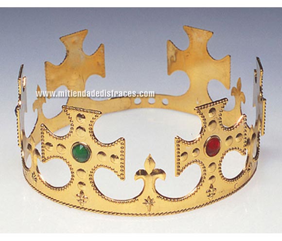 Corona de Rey para Trajes de Reyes Magos en Navidad o para disfrazarse de Rey Medieval.