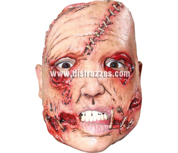 Máscara (10) de media cara de Asesino de látex. Alta calidad. Fabricada en látex artesanalmente por una empresa que realiza efectos especiales para Hollywood. Máscara o Careta de Halloween ideal para ir de Fiesta la Noche de las Brujas a Pubs, Discotecas, Casas particulares o Restaurantes y ayudar a crear un ambiente terrorífico y tenebroso en la Fiesta de Halloween. ¡¡Compra tu careta o tu máscara para Halloween en nuestra tienda de disfraces, será divertido!!