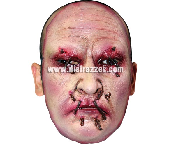 Máscara (13) de media cara de Asesino de látex. Alta calidad. Fabricada en látex artesanalmente por una empresa que realiza efectos especiales para Hollywood. Máscara o Careta de Halloween ideal para ir de Fiesta la Noche de las Brujas a Pubs, Discotecas, Casas particulares o Restaurantes y ayudar a crear un ambiente terrorífico y tenebroso en la Fiesta de Halloween. ¡¡Compra tu careta o tu máscara para Halloween en nuestra tienda de disfraces, será divertido!!