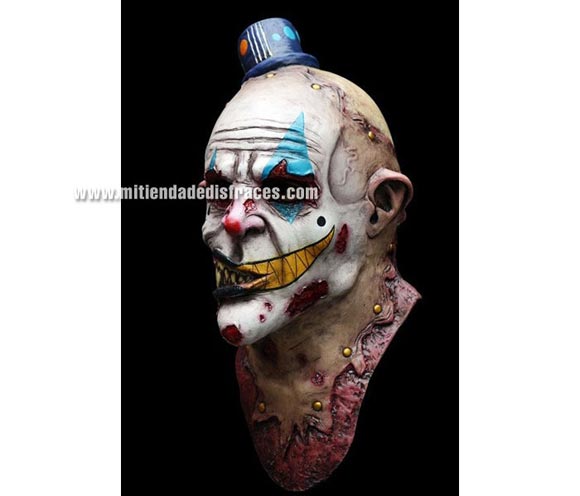 Máscara de Mime Zack. Alta calidad. Fabricada en látex artesanalmente por una empresa que hacen efectos especiales para Hollywood. Máscara de Payaso Asesino.