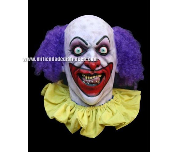 Máscara de Lust Clown. Alta calidad. Fabricada en látex artesanalmente por una empresa que hacen efectos especiales para Hollywood. Máscara de Payaso Lujurioso.